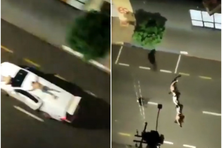 Taoce zavezali za automobile i tako pobegli: Šokantni snimci iz Brazila posle nesvakidašnje pljačke banke (VIDEO)