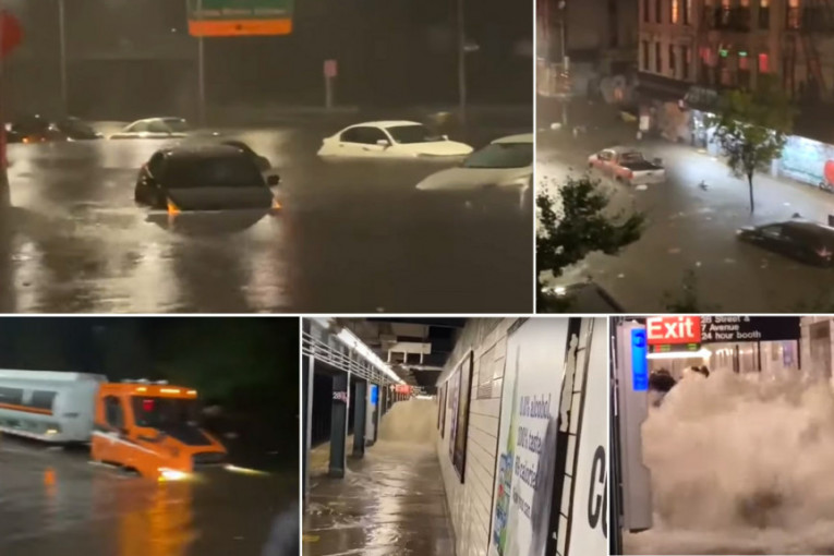 Kolaps u Njujorku: Zbog jakog nevremena obustavljen saobraćaj, gradonačelnik proglasio vanredno stanje (VIDEO)