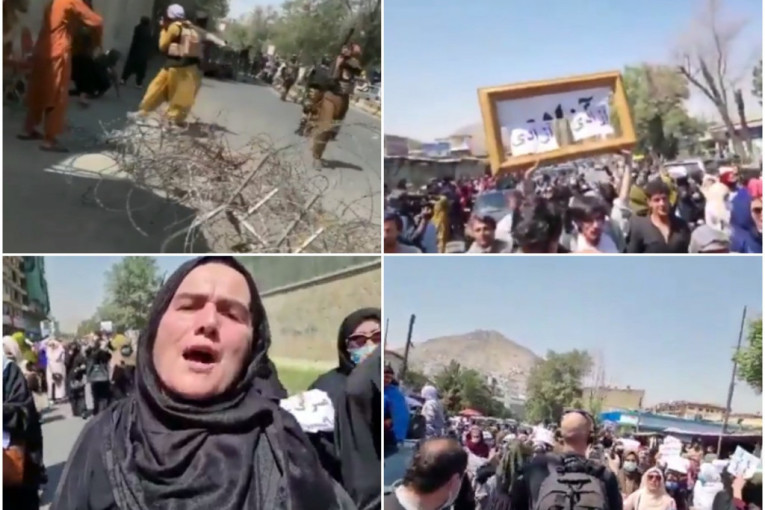 Kabul ustao: Žene predvode proteste, hiljade viču "Smrt talibanima", militanti zapucali na okupljene (VIDEO)
