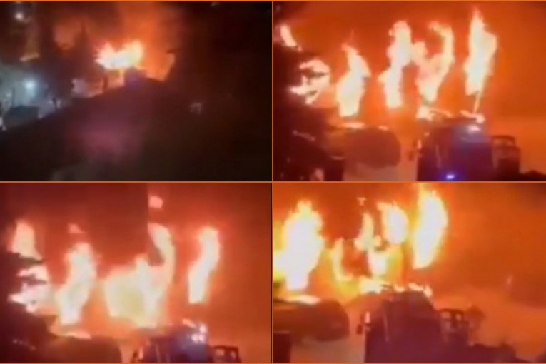 Vatrena stihija progutala kovid bolnicu u Tetovu: Ceo objekat pod vatrom, ima žrtava (VIDEO)