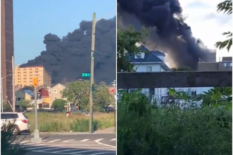 Veliki požar izbio na krovu bolnice u Njujorku (VIDEO)