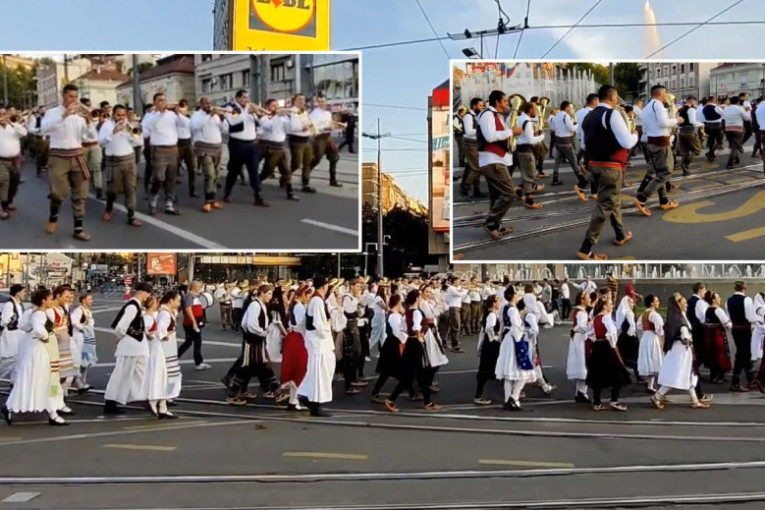 Prestonicom odjekivao "Marš na Drinu": Trubači na Dan srpskog jedinstva u defileu ulicama Beograda (VIDEO)
