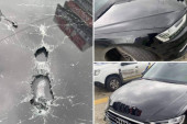Pokušaj atentata: Izrešetan automobil savetnika ukrajinskog predsednika (FOTO)