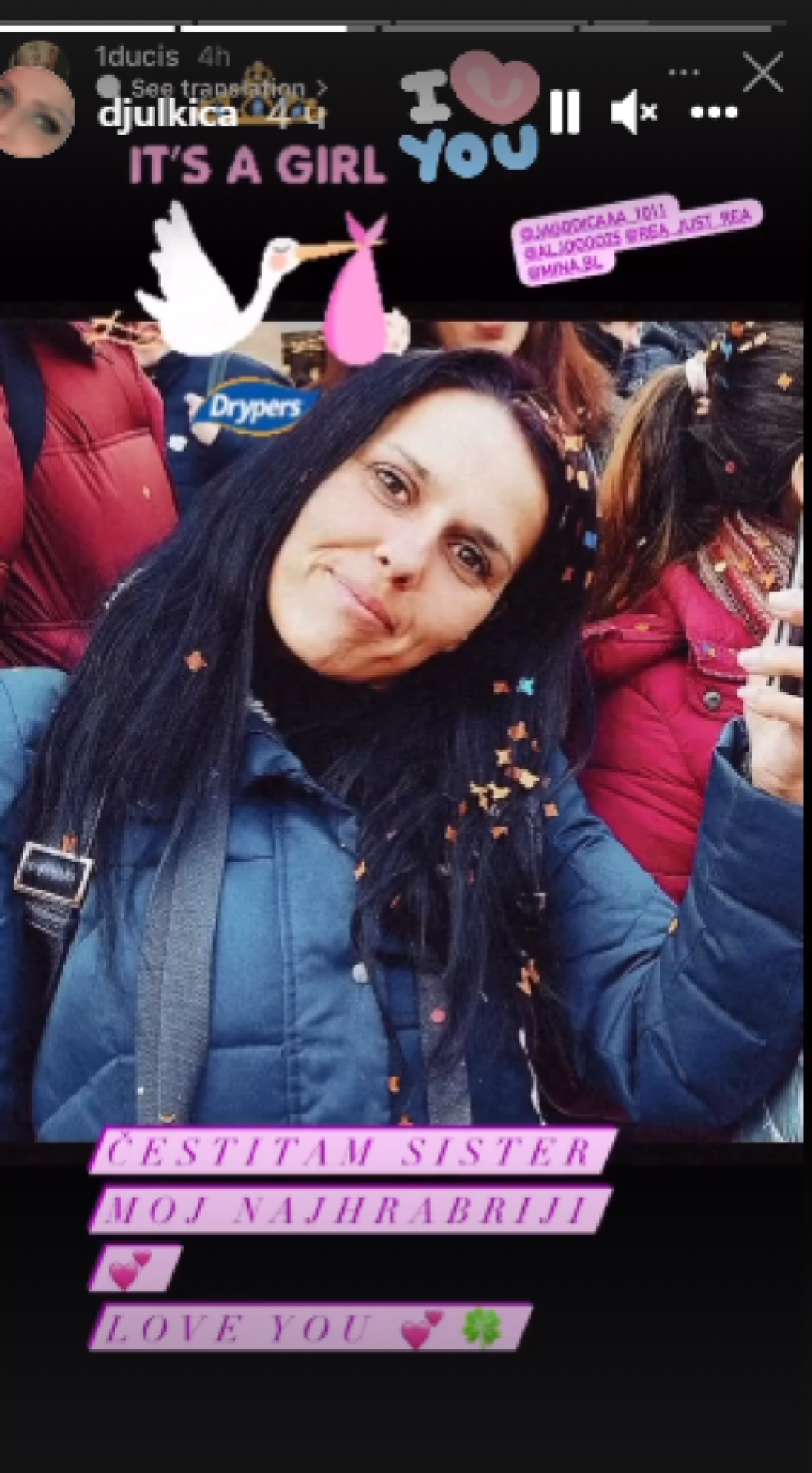 Porodila se ćerka Sinana Sakića! Nedavno je saznala da boluje od karcinoma, a sada je dobila četvrto dete