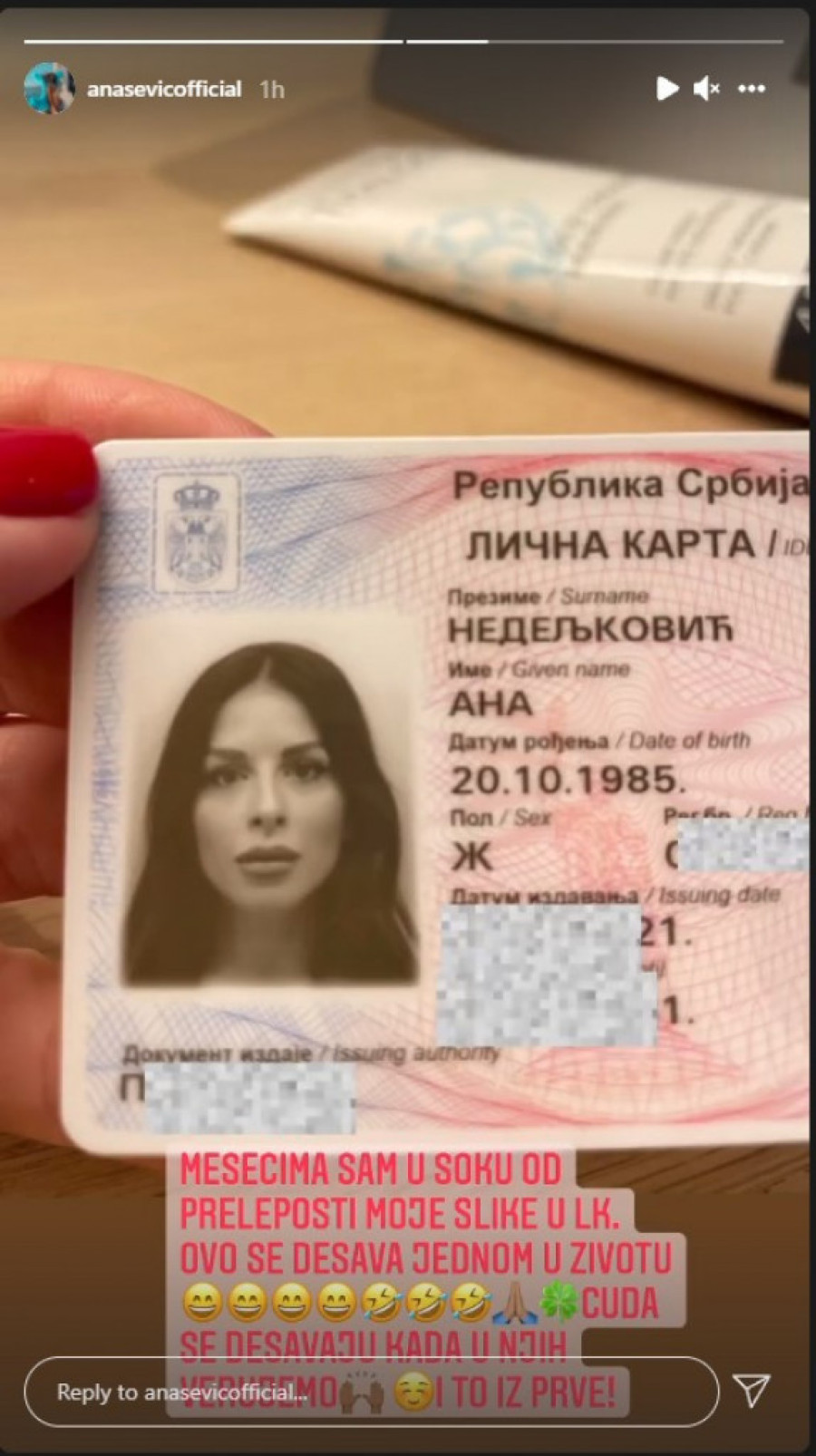 Ovo se ne dešava svakome: Ana Sević ne skriva oduševljenje, otkrila detalj iz privatnog života