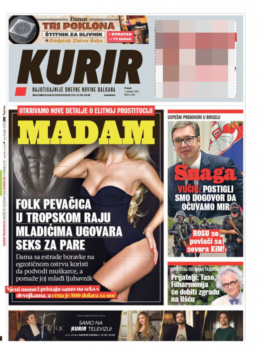 Prelistavanje štampe za petak 1. oktobar 2021. godine