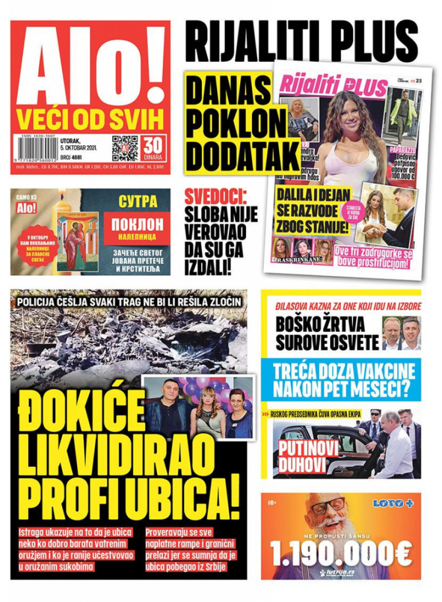 Prelistavanje štampe za utorak 5. oktobar 2021. godine