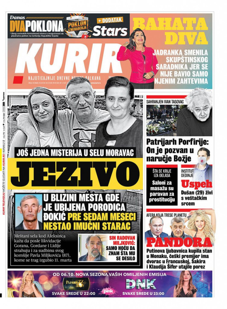 Prelistavanje štampe za utorak 5. oktobar 2021. godine