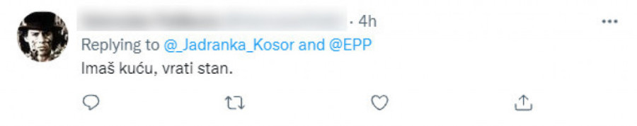 Jadranki Kosor smeta Vučićevo prisustvo u Sloveniji i pitanje odakle joj stan u kojem živi