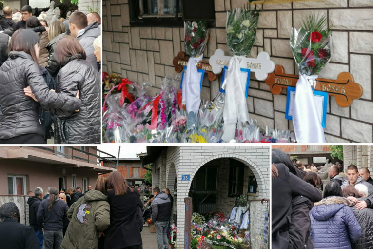 Porodica i prijatelji stradalih Đokića se okupili u kući Goranove majke: Ne mogu da zadrže suze (FOTO, VIDEO)