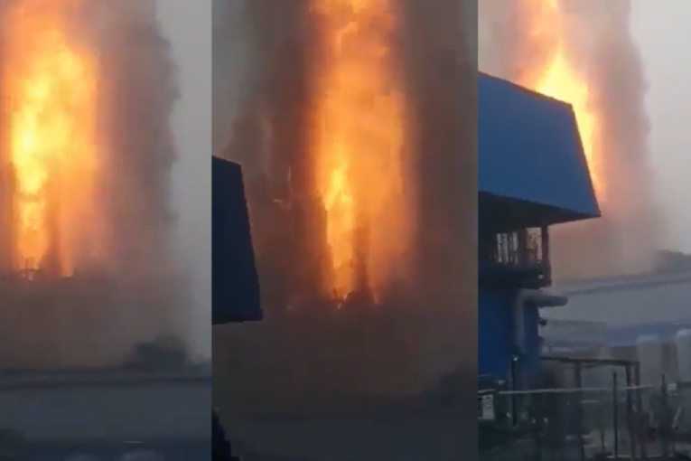 Zapalila se ruska rafinerija gasa: Radnici unezvereno beže, Kina prva na udaru (VIDEO)