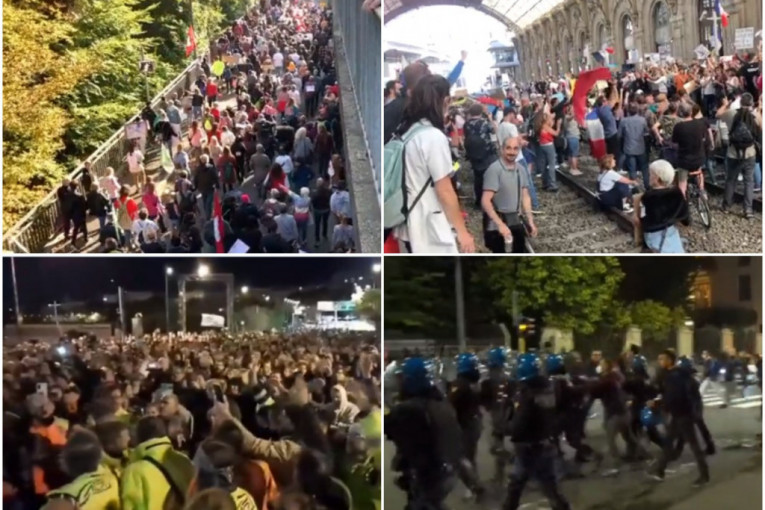 Bunt širom Evrope: Hiljade protestovale zbog kovid propusnica (VIDEO)