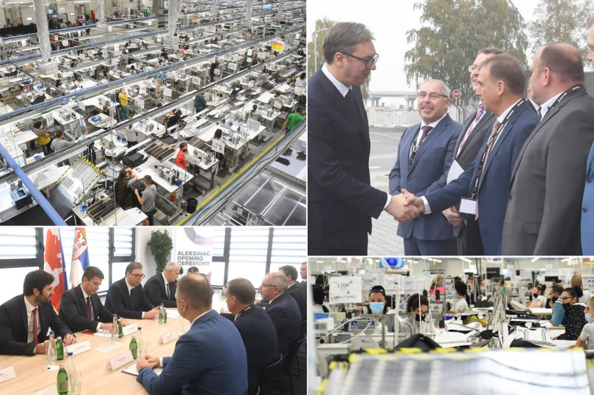 Predsednik Vučić na otvaranju fabrike u Aleksincu: Moramo da pokažemo da imamo tržište