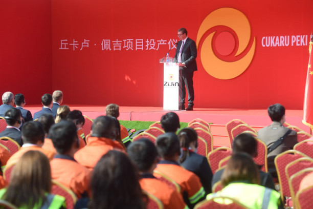 Predsednik Srbije otvorio rudnik bakra i zlata u Boru: Danas vidim da istok Srbije ima budućnost!