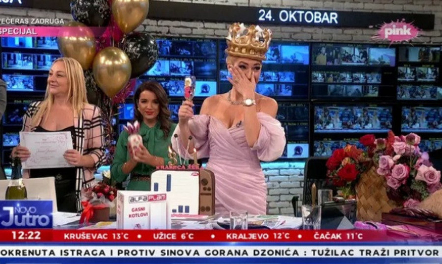 Jovani Jeremić u studio stiglo rođendansko iznenađenje: Od sreće zaplakala pred kamerama (FOTO)