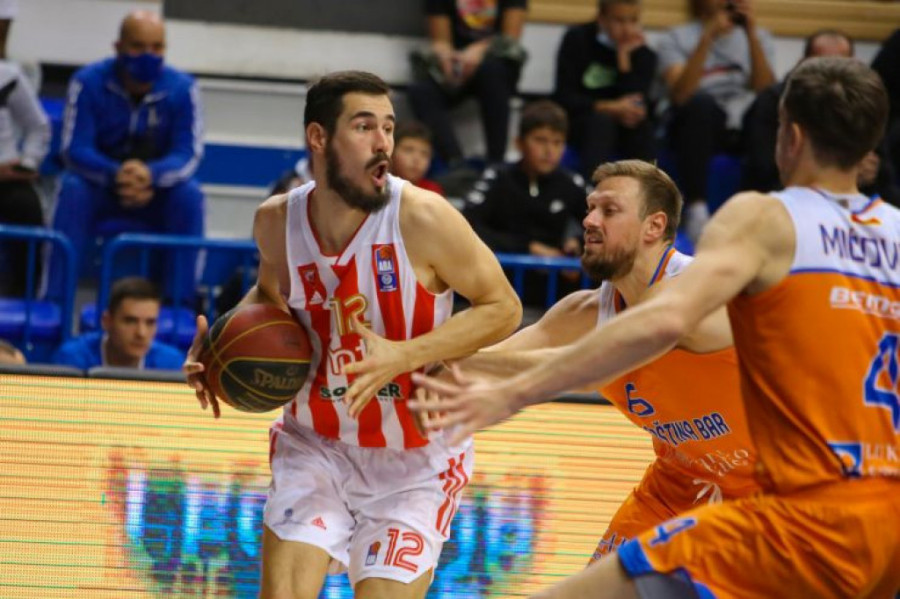 Još jedna pobeda Zvezde u AdmiralBet ABA ligi: Dobrićeva levica proradila u Baru