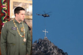 Za postavljanje Časnog krsta iznad manastira Mileševe odlikovani pukovnik i helikopterska eskadrila