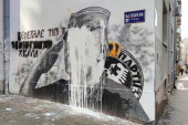 Oglasio se Mladićev advokat: Uništenje murala je jeftini performans, general je ceo svoj život bio antifašista i danas je (FOTO)
