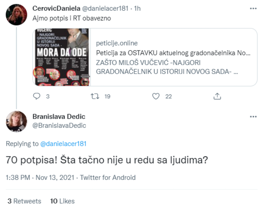 Propala peticija Borislava Novakovića: Građani veruju Milošu Vučeviću (FOTO)