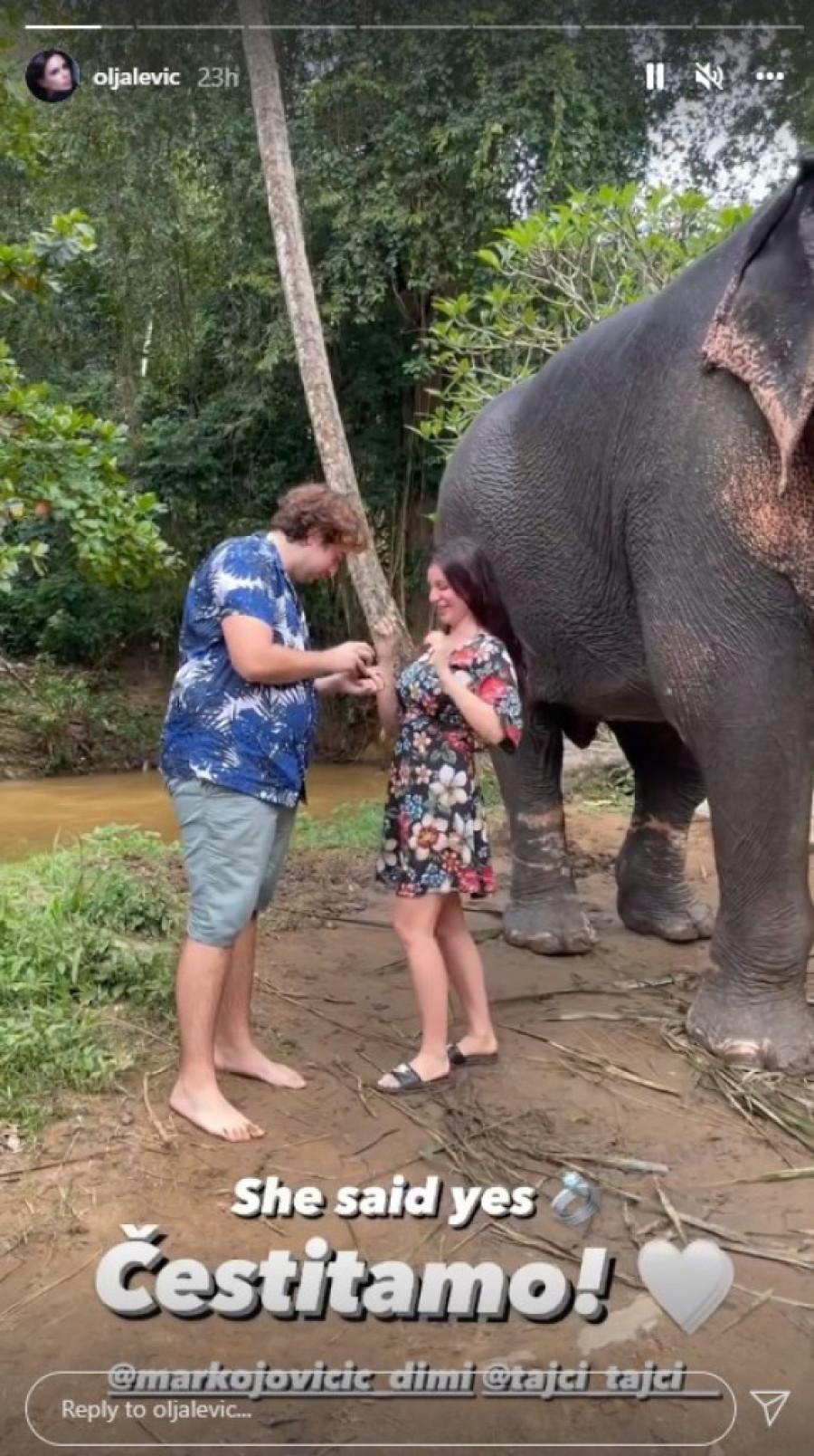 Romantična prosidba na Šri Lanki: Glumac iz serije "Igra sudbine" zaprosio koleginicu na neobičan način (VIDEO)