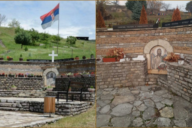 Vandalizam u Velikoj Hoči: Oskrnavljen spomenik kidnapovanim i ubijenim Srbima (FOTO)