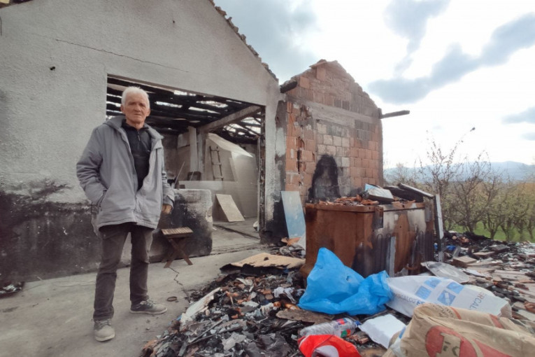 Porodici iz okoline Čačka požar progutao kuću: Ni kašika im nije ostala