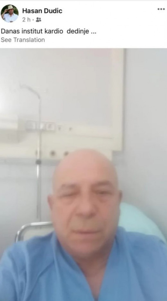 Hasan Dudić hospitalizovan! Pevač se oglasio iz bolničke postelje