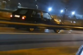 Snimak jako opasne vožnje na Zrenjaninskom putu! Vozio u suprotnom smeru, ne reaguje ni na sirenu (VIDEO)