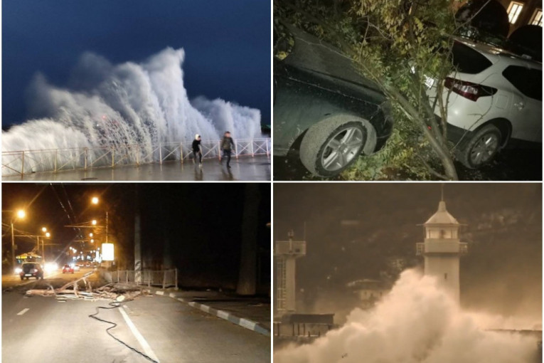 Haos u Rusiji! Uraganski vetar besni na Krimu: Bez struje skoro 60.000 ljudi, ima povređenih (FOTO/VIDEO)