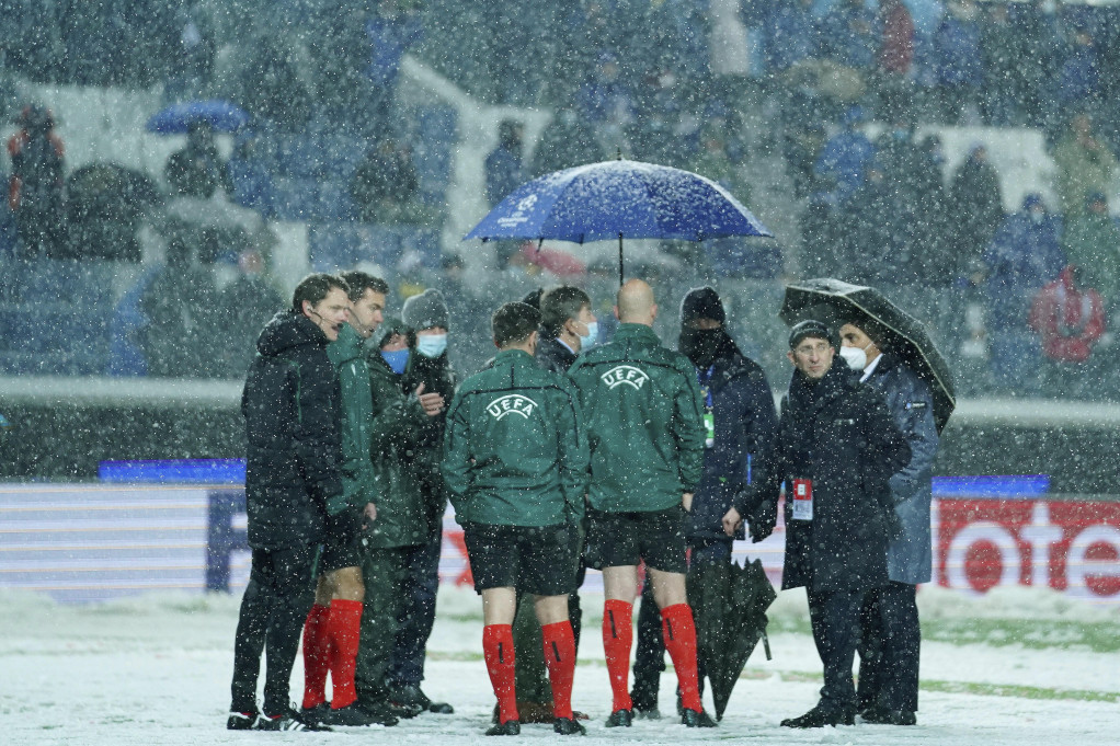 Sneg odložio meč odluke u Ligi šampiona: Ne igra se u Bergamu, Atalanta i Viljareal će morati da čekaju