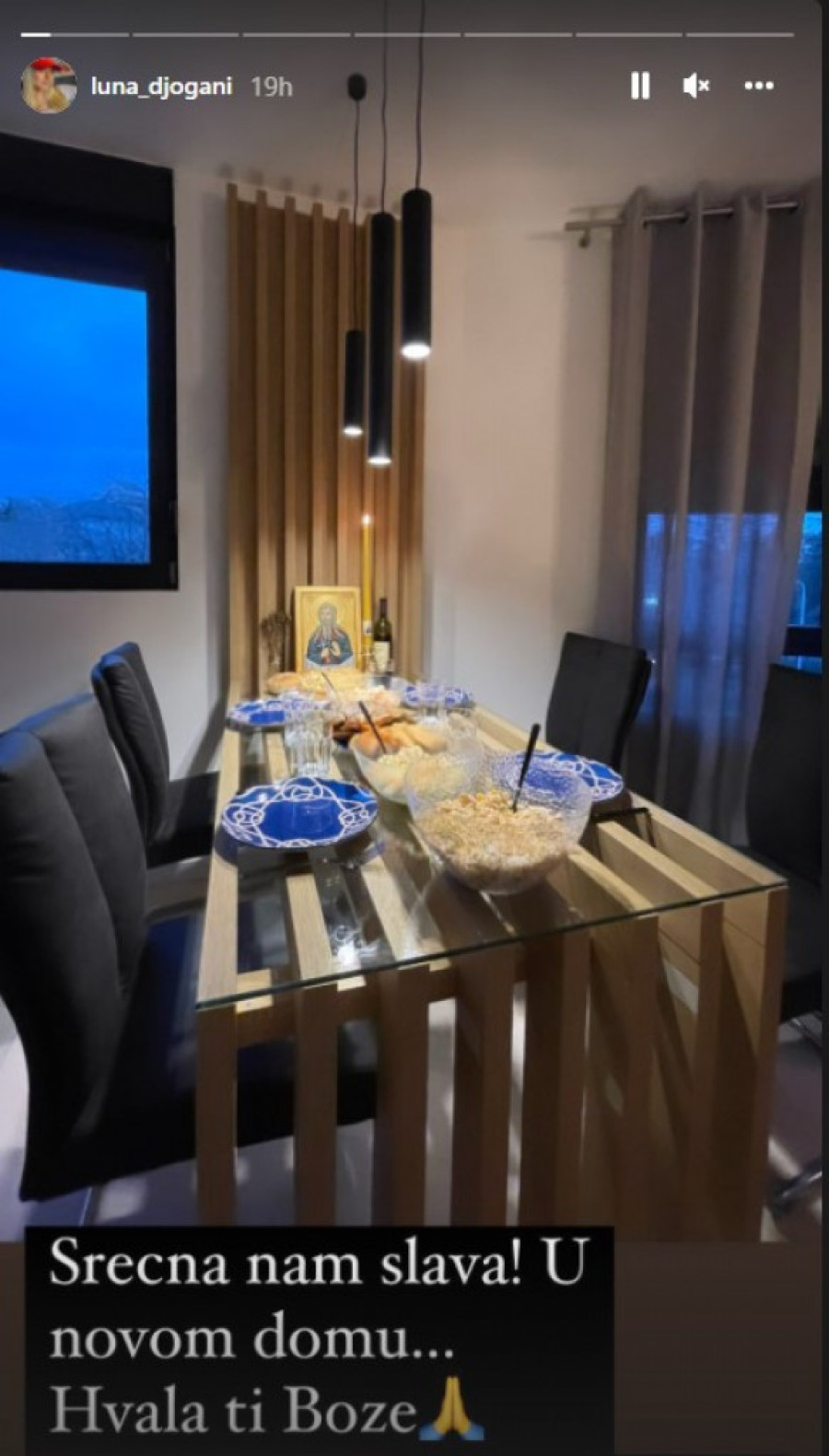 Luna i Marko u novom domu proslavili prvu zajedničku krsnu slavu: Od Anabele ni traga ni glasa (FOTO)