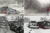 Sneg paralisao Beograd! Autobusi preprečili ulice, popadale bandere i drveće  (FOTO/VIDEO)