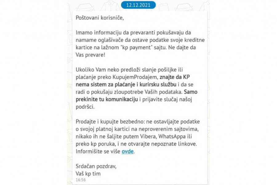 Stižu praznici, a sa njima i nove obmane na internetu: Hteo je od mene da kupi robu preko oglasa, a onda mi je tražio broj platne kartice...