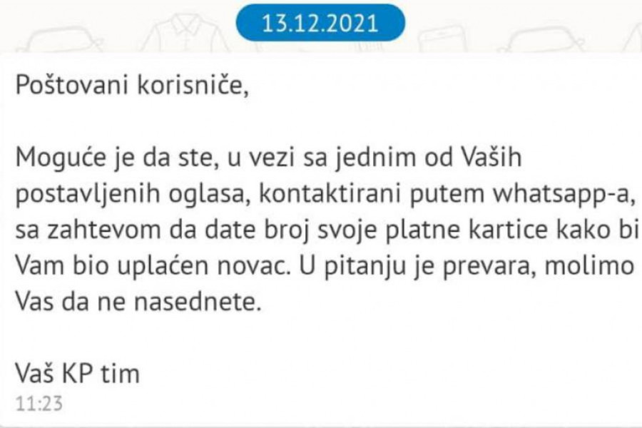 Stižu praznici, a sa njima i nove obmane na internetu: Hteo je od mene da kupi robu preko oglasa, a onda mi je tražio broj platne kartice...