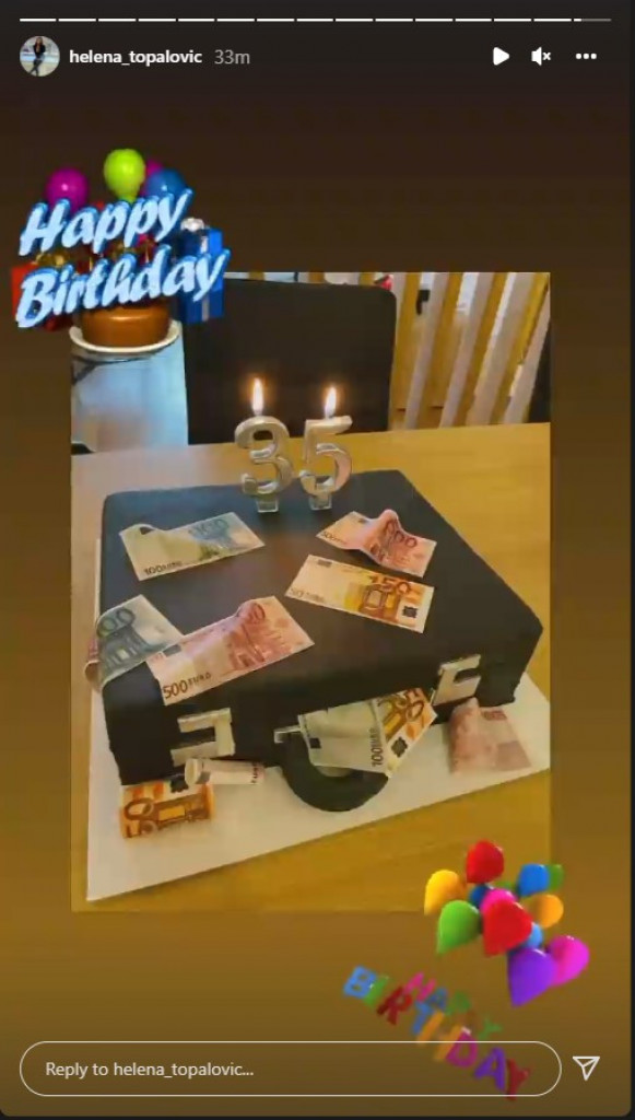 Ima se, može se: Muž Helene Topalović slavi rođendan, ona mu poklonila nesvakidašnju tortu (FOTO)