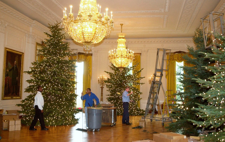 Godinu dana planiranja, 3.500 ukrasa i preko 100 volontera je potrebno da bi Bela kuća bila spremna za praznike