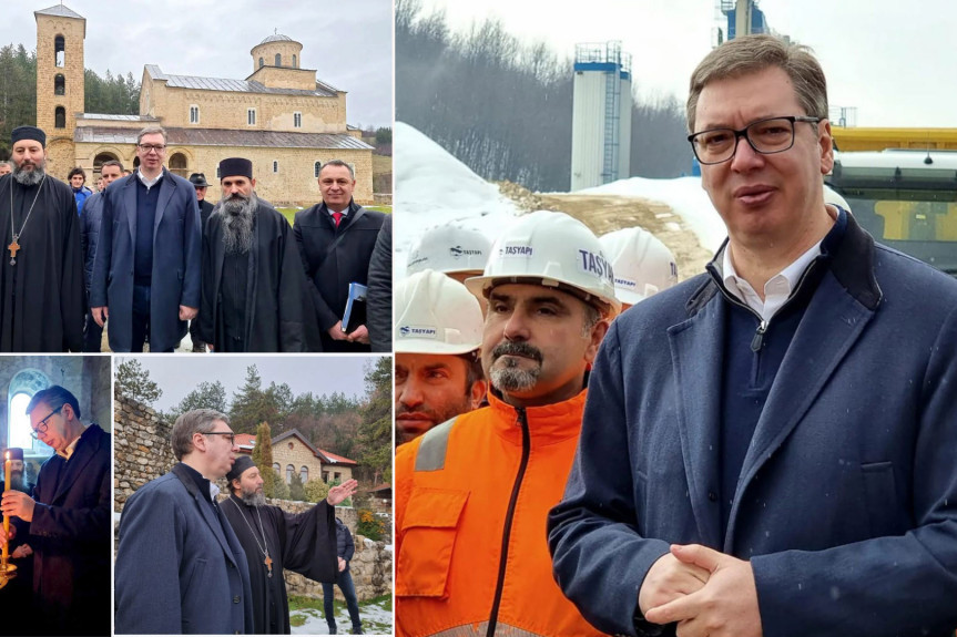 Vučić u poseti Raškom okrugu: Izgradićemo obilaznicu i bolnicu u Novom Pazaru! Obećana i pomoć manastiru Sopoćani (FOTO)