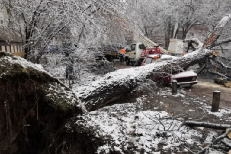 Haos u Subotici! Padala ledena kiša, uništeno desetak automobila