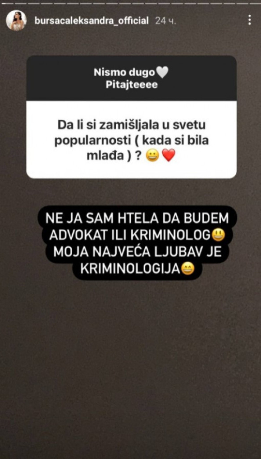 Verujem u astrologiju! Aleksandra Bursać nije želela da bude pevačica: Samo je ovime želela da se bavi