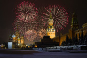 Spektakl: Moskva ušla u 2022. godinu uz velike vatromete (FOTO/ VIDEO)