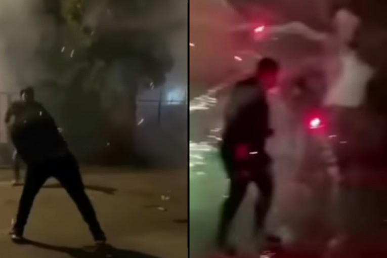 Ovaj video će vas razbesneti: Tinejdžeri se gađali vatrometom, jednom pukao tik do očiju (VIDEO)