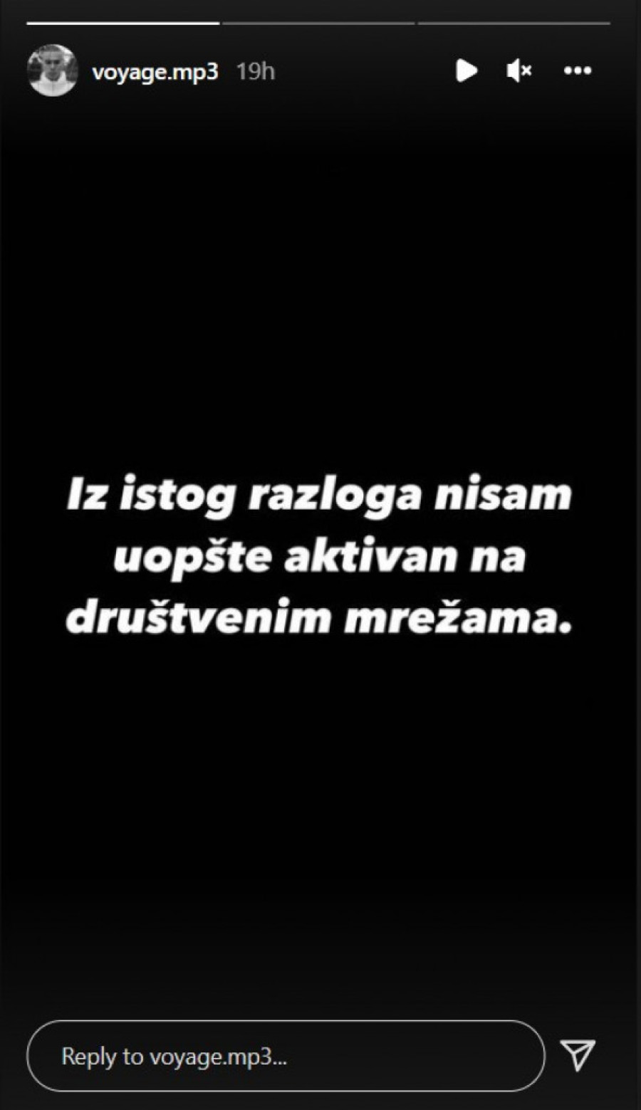 Vojaž zabrinuo fanove: Otkrio razlog zašto ga nema na društvenim mrežama! (FOTO)