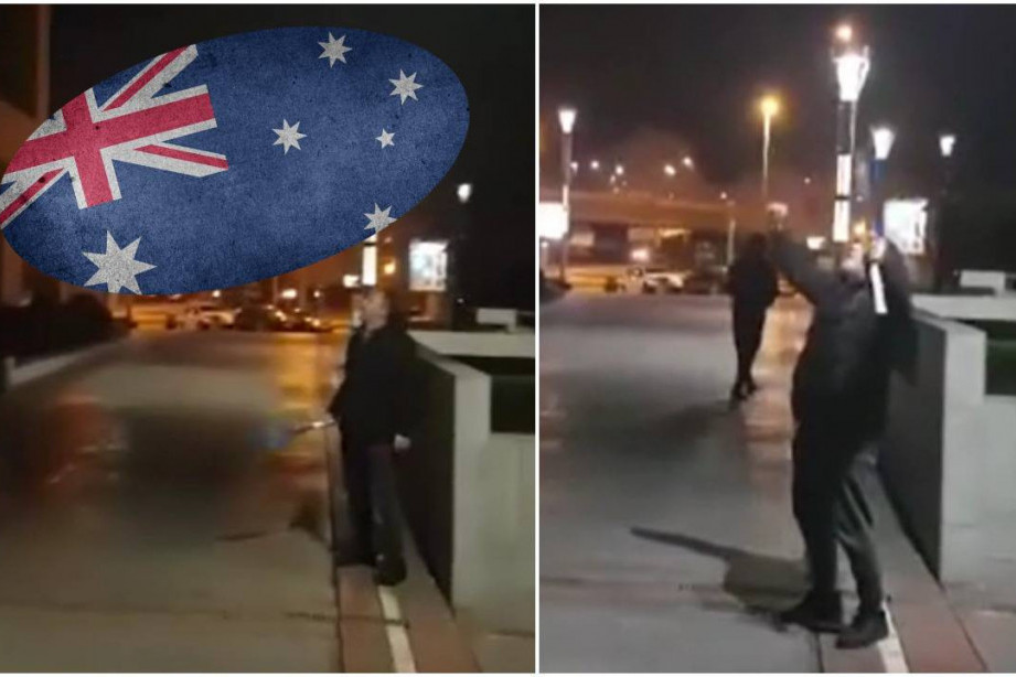 "Fašisti, p****e k***c!" Besni Novakov navijač ispred ambasade Australije, gađao zgradu teniskim lopticama (VIDEO)