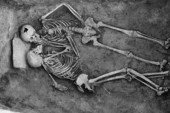 Poljubac star 2800 godina! Poslednje trenutke svog života proveli su u zagrljaju