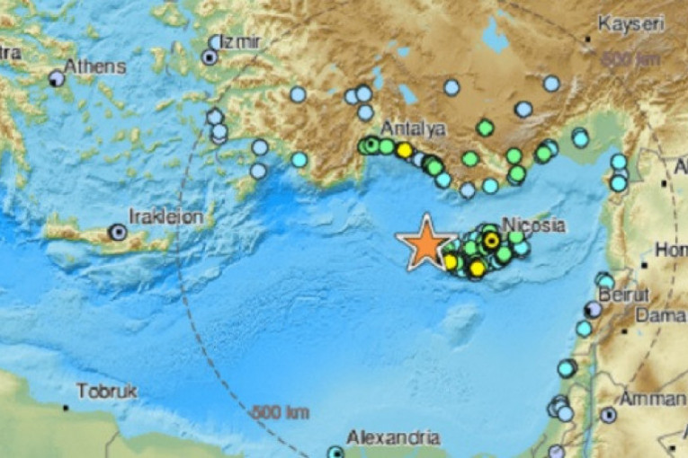 Jak zemljotres na Kipru! Tresli se i Turska, Egipat i Izrael
