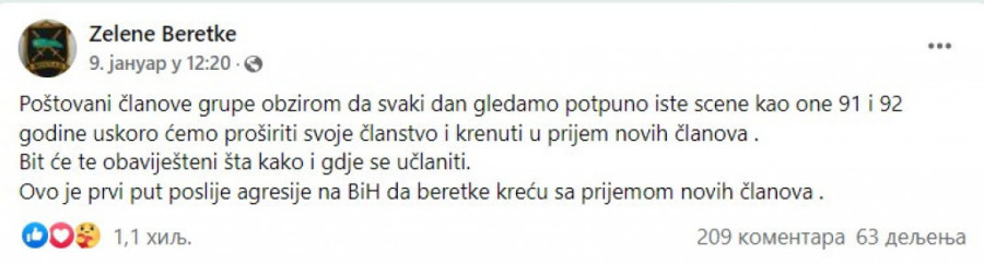 Prizivaju novi rat: Ozloglašene "Zelene beretke" objavile poziv za regrutaciju članova