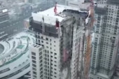 Stravičan snimak iz Južne Koreje: Urušila se zgrada od 39 spratova, 109 porodica evakuisano, ima nestalih (VIDEO)