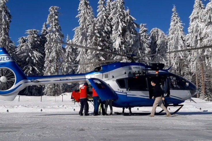 Detalji drame na Kopaoniku: Skijaš udario glavom, bio je sav krvav, helikopterom prebačen u Urgentni (VIDEO)