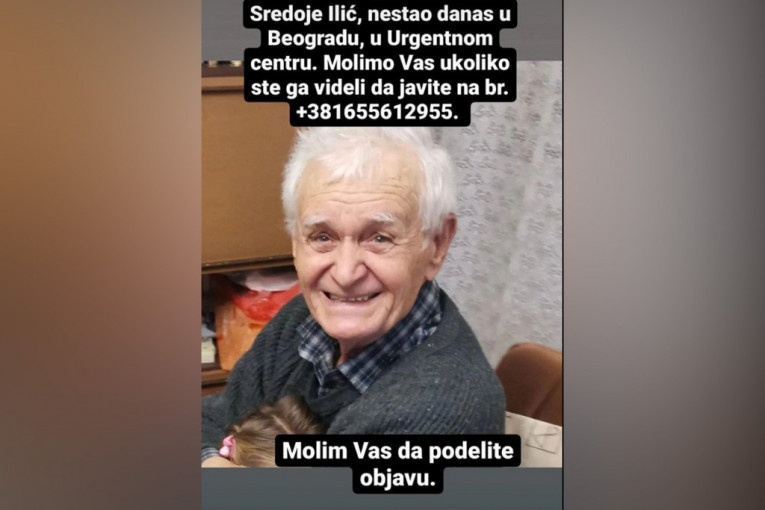 Nestao muškarac u Beogradu: Sredoje poslednji put viđen u Urgentnom centru, od tada mu se gubi svaki trag!