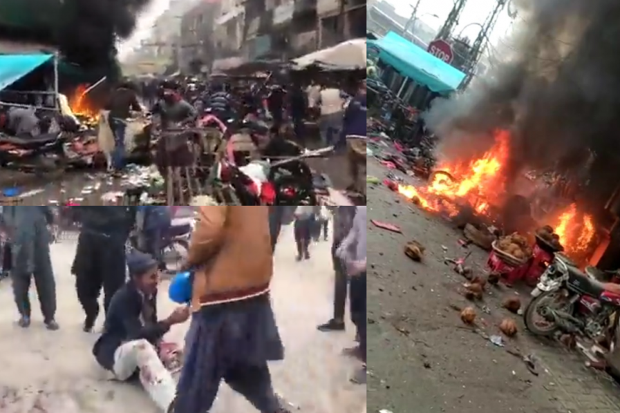 Haos na pijaci u Pakistanu, krv prekrila ulicu i tezge: U eksploziji stradale tri osobe, među njima i dečak (VIDEO)